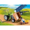 Playmobil Harvester Tractor with Trailer - Pretend Play & Imaginative Play for Ages 6 to 9 - Fat Brain Toys
