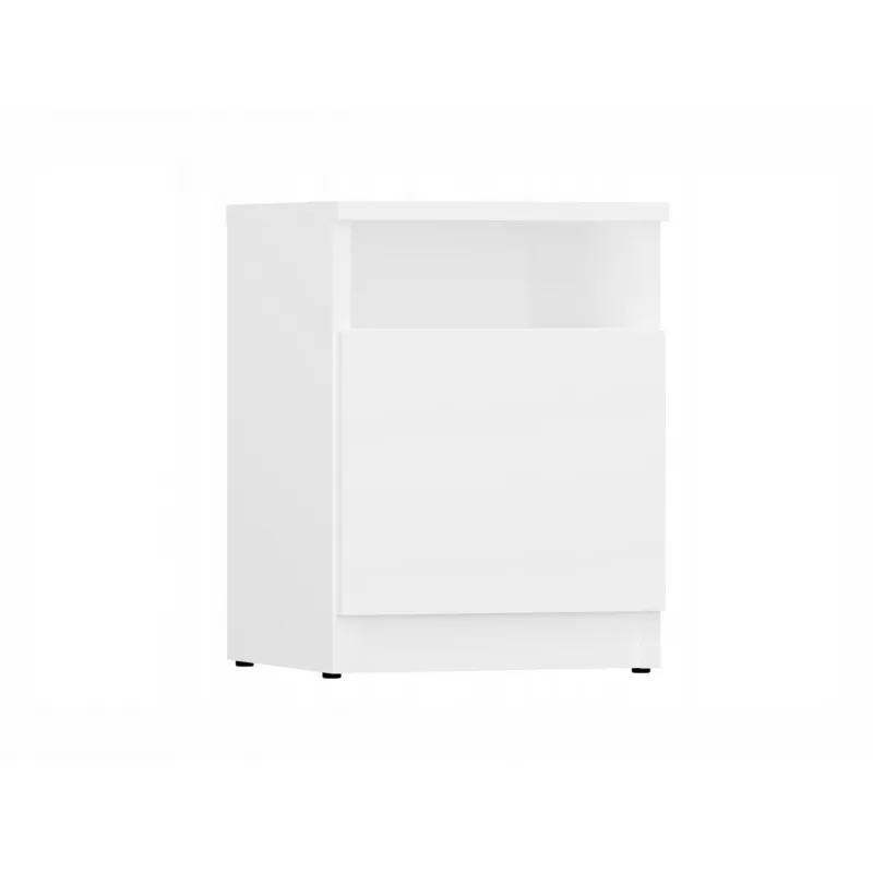 GALAX 30/1D WHITE BEDSIDE TABLE