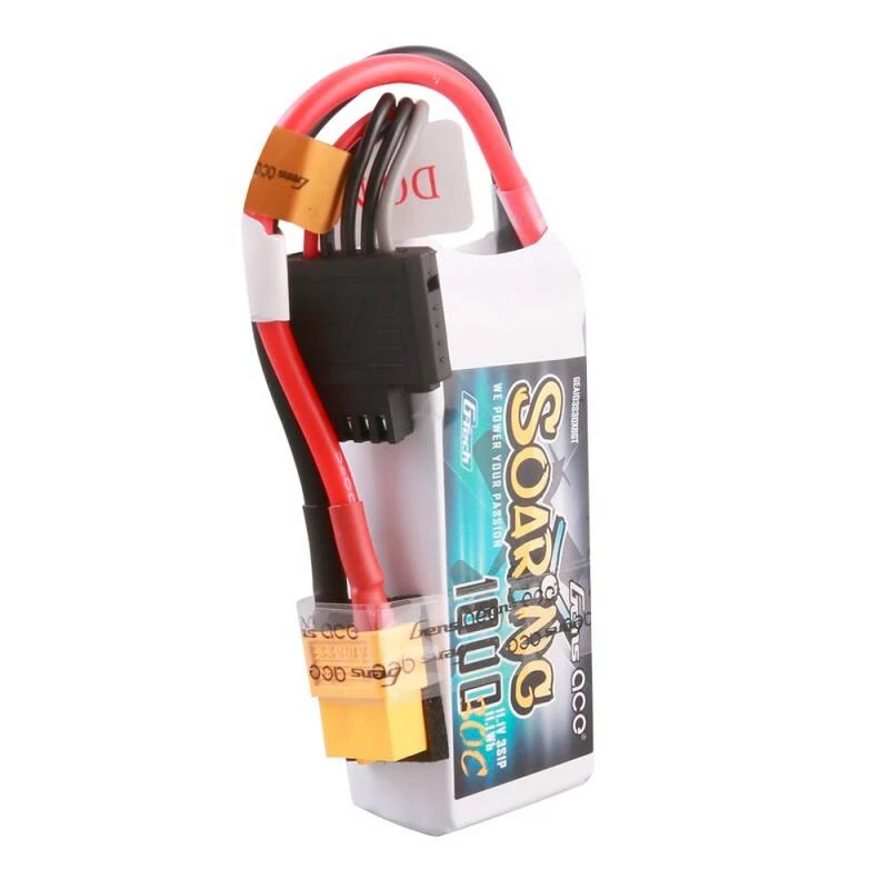 Battery Gens ace Soaring 1000mAh 11.1V 30C 3S1P Lipo Pack