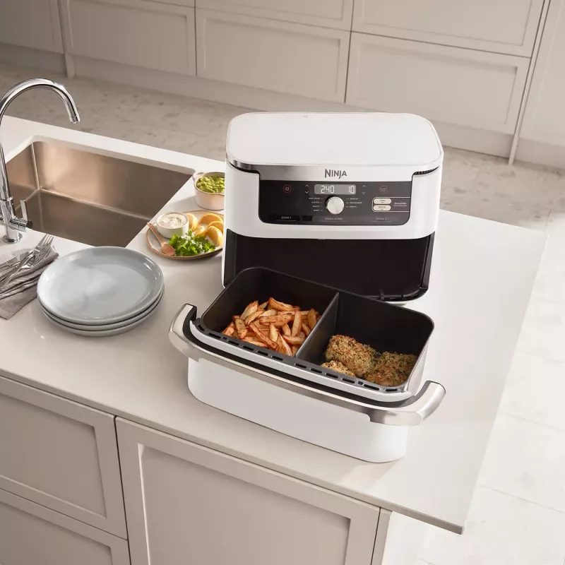 Hot air fryer Ninja AF500EUWH Double 10.4 L