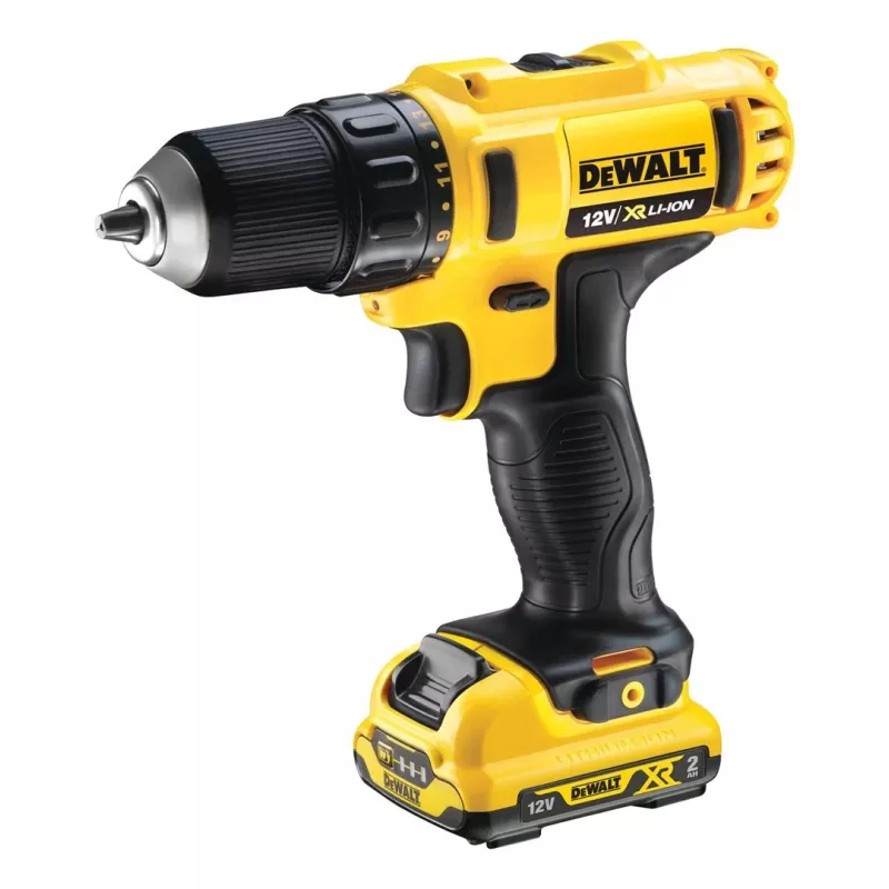 DeWALT DCD Keyless 10.8V Cordless Drill Driver Li-Ion, Euro Plug