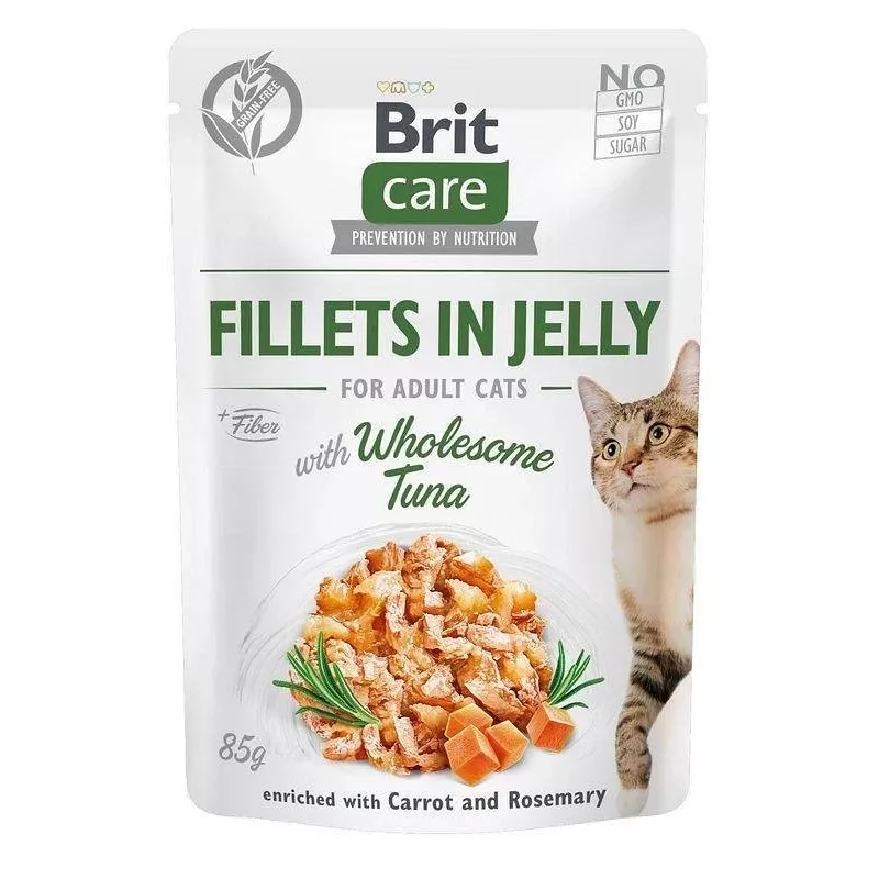Wet cat food pouches Brit Care FJ Flavour Box in Jelly 12 x 85 g