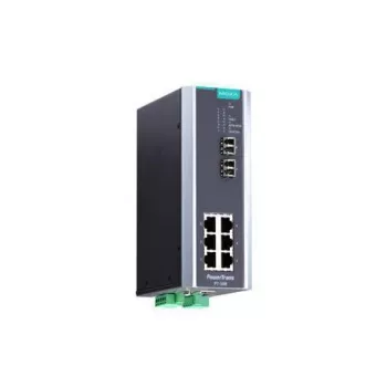 Industrial Ethernet switch MOXA PT-508-SS-LC-HV — 8 ports 10/100/1000 Mbps, metal housing