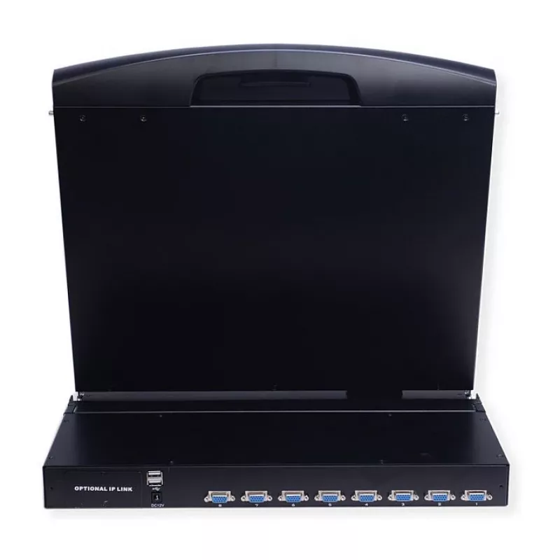 Rack console VALUE 26.99.0162 — 17 inch (43.2 cm) 1280x1024 1U, USB keyboard/mouse, Black