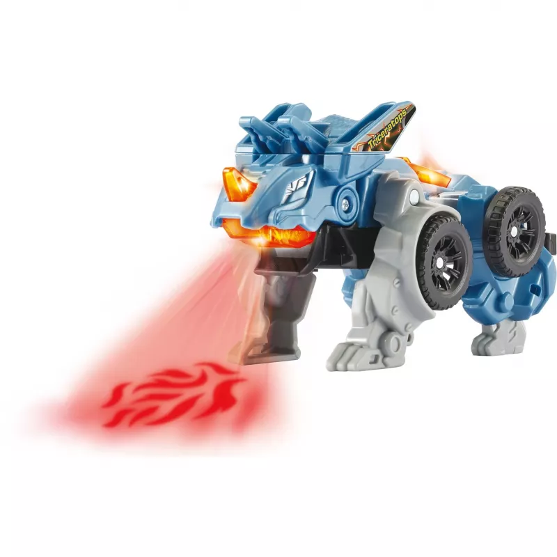 Switch & Go Dinos - Fire-Mini-Triceratops, Play Figurine
