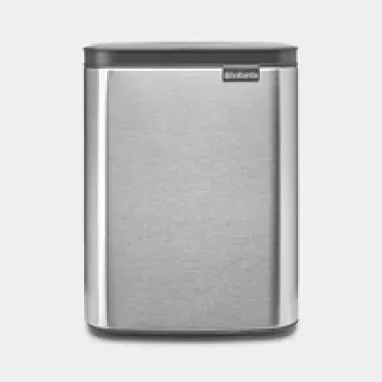 Trash bin BRABANTIA BO 7 L Matt Steel Fingerprint Proof - 7 L capacity, matte stainless-look finish