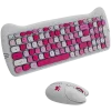 Wireless Keyboard and Mouse Set CANYON HSET-W6 Pink Kitty Edition