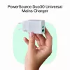 Power adapter Green Cell PowerSource Solo30 30W White — USB-C charger, 30W output
