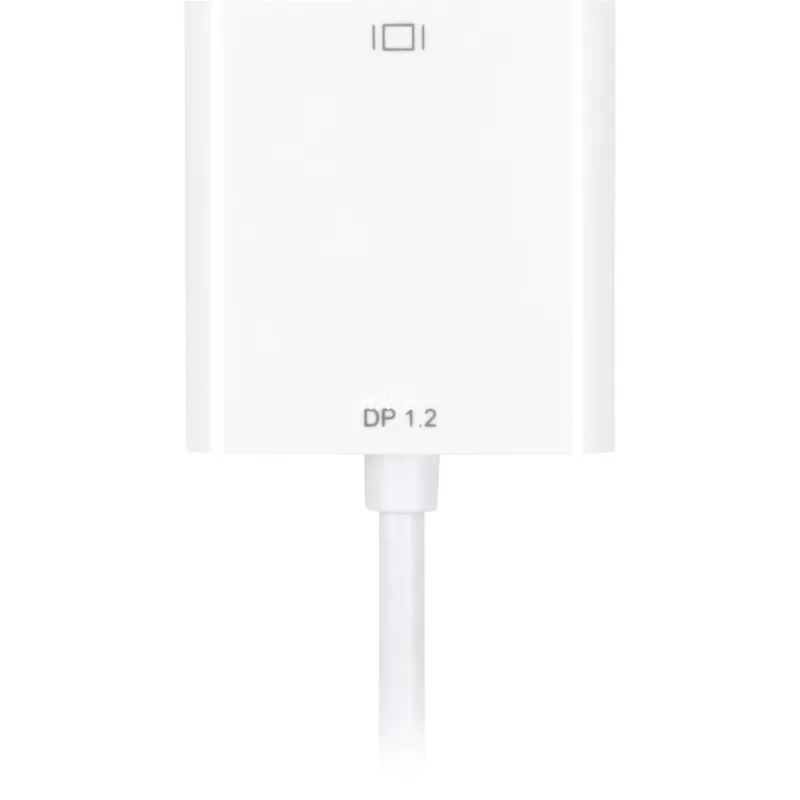 DisplayPort to DVI adapter cable Sharkoon 0.15 m white — DisplayPort 1.2 to DVI