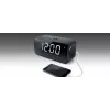 Clock radio Muse M-192 CR — digital clock, FM tuner, 1.8 inch LED display, black wood, AC 100–240V, AAA backup