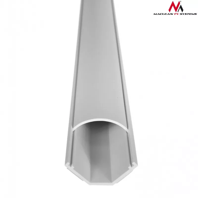 Cable flex tube MACLEAN MCTV-575 for floor, white, 1.5 m, width 43 mm, height 2.3–3.2 cm