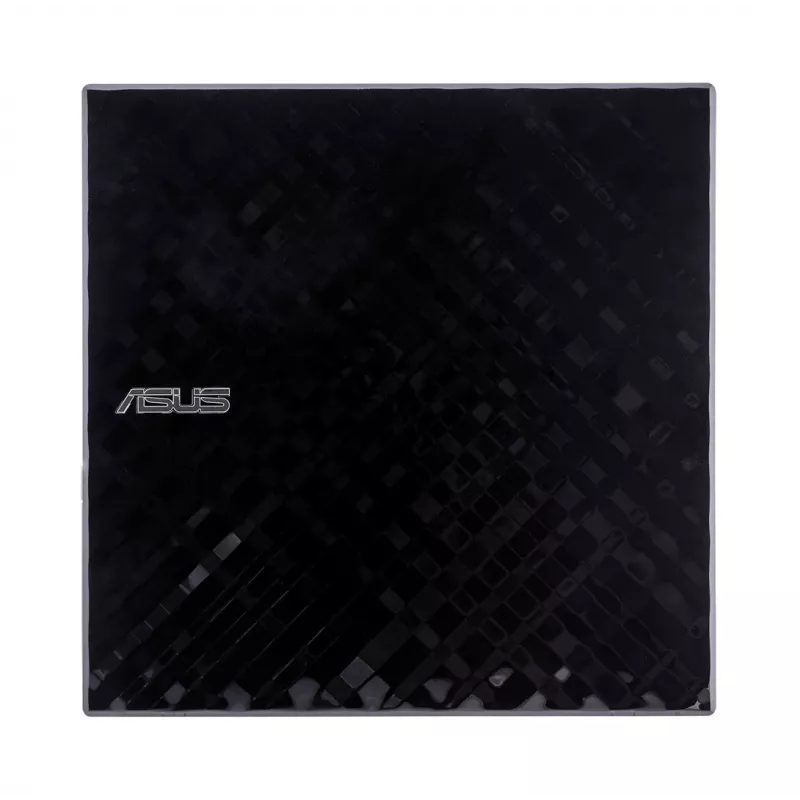 External DVD±RW optical drive ASUS SDRW-08D2S-U Lite, USB 2.0, black, 24x CD / 8x DVD, 142×142×20 mm