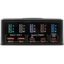 Multiport charger Exsys EX-1106 160W, black, multiple USB output ports
