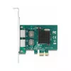 DeLOCK PCI Express x1 Card to 2 x RJ45 Gigabit LAN BCM Grey