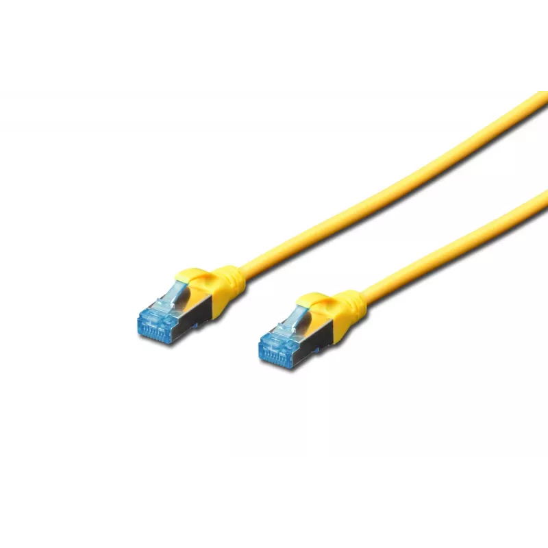 Network patch cord DIGITUS CAT 5e SF/UTP, 3 m, RJ-45 to RJ-45, yellow