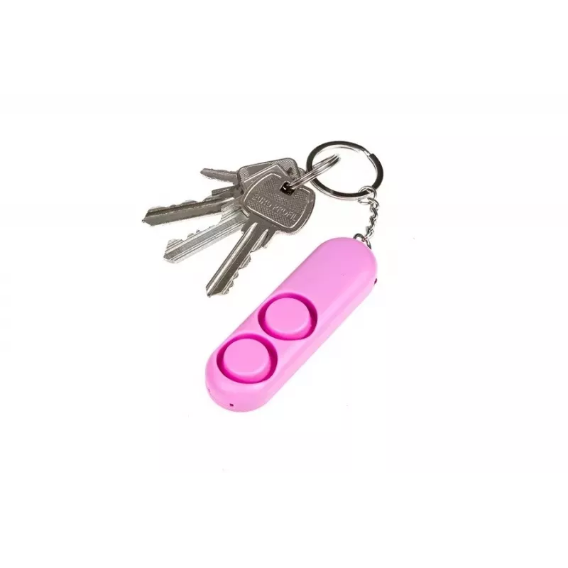 Personal alarm GUARD YC-001-PI 130 dB pink compact safety device, LR41 batteries, 200 m range