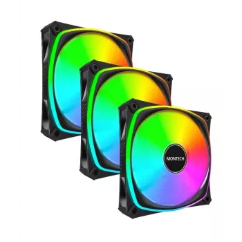MONTECH AX120 PRO Black 120mm ARGB 3-Pack