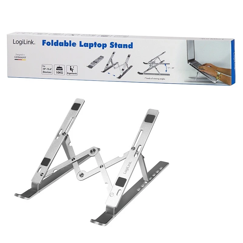 Laptop stand LogiLink AA0134 Silver 40.6 cm (16 inch)