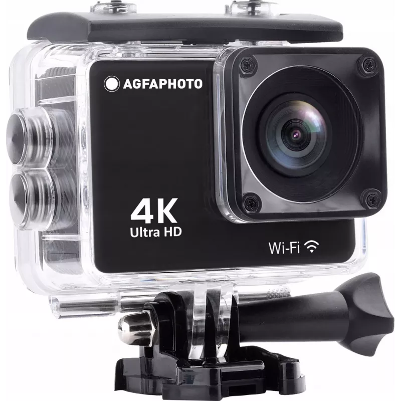 AgfaPhoto Action Cam Action Cam 4K, waterproof, Wi-Fi, slow motion/time lapse (AC9000BK)