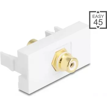 Cinch connector DELOCK Easy 45 model 90861, gold plated