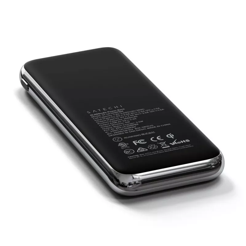 Satechi Quatro Wireless Power Bank ST-UC10WPBM, 10000 mAh, Black