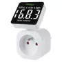 Energy wattmeter GreenBlue GB620E for mains 220V, max 16A, plug-in power/energy monitor