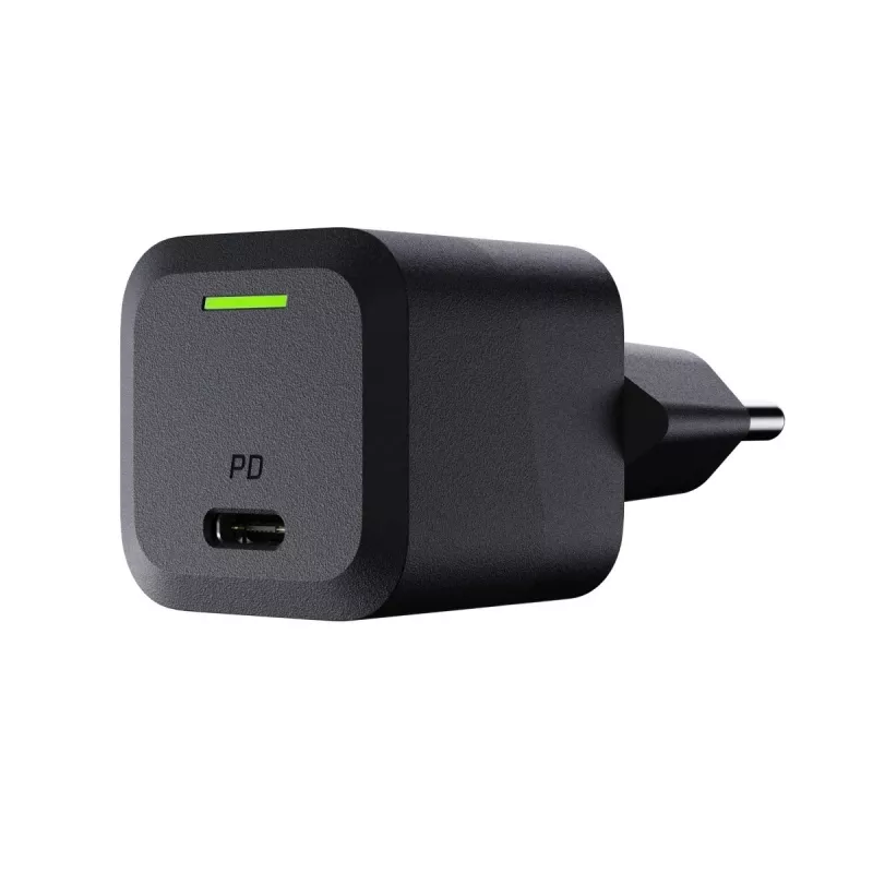 Mobile device charger Green Cell CHARGC06, USB-C 33W, Quick Charge 3.0, AC input 100–240V, black