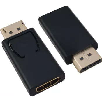 DisplayPort to HDMI adapter helos 288466 — DisplayPort (male) to HDMI (female), black