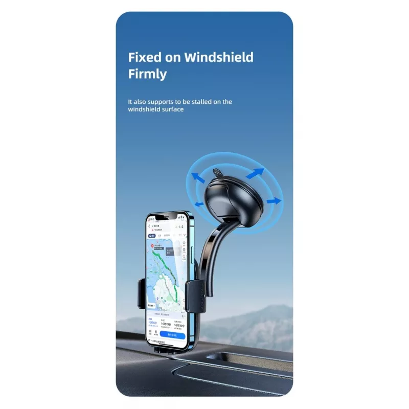 Car holder usams ZJ063 for cockpit or windshield, adjustable angle