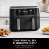 Ninja AF400EU fryer Double 9.5 L Stand-alone 2470 W Hot air fryer Black