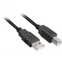 USB cable Sharkoon USB 2.0 1 m USB A USB B Black
