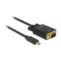 Video cable adapter DeLOCK 85261 USB Type-C to VGA 1m Black