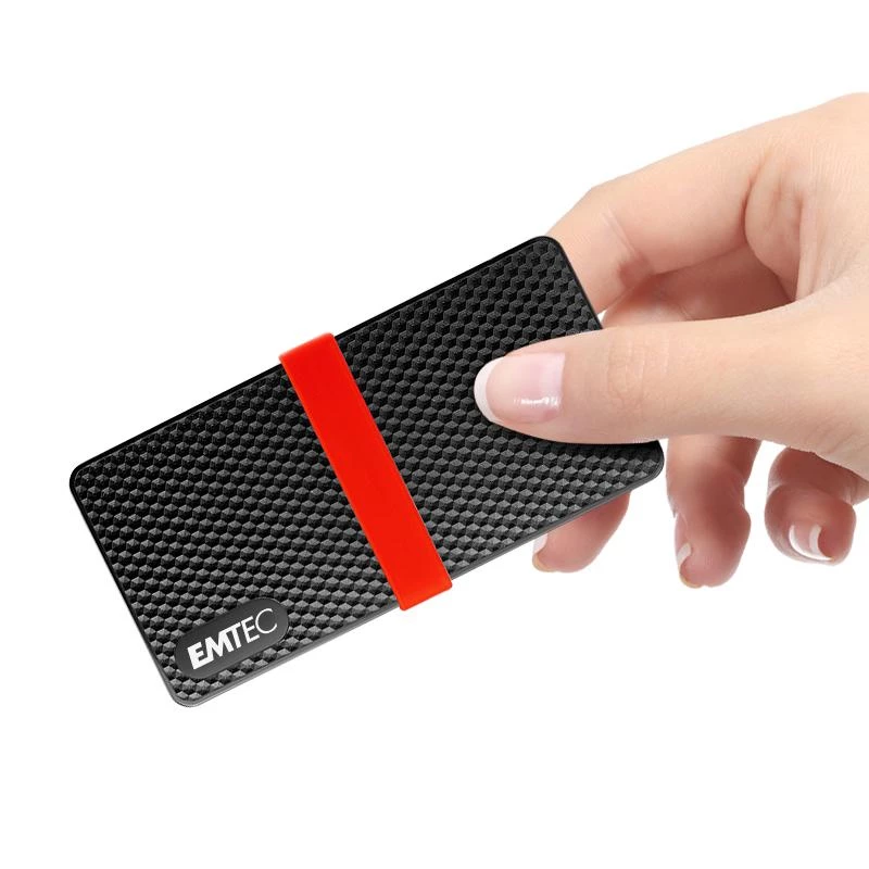 SSD Emtec 256GB USB Type-C 3.2 Gen 1 Black Red X200