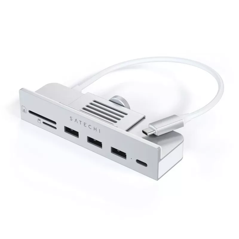 Laptop dock / port replicator Satechi ST-UCICHS USB 3.2 Gen 1 Type-C, USB-A ports, SD/MicroSD, Silver
