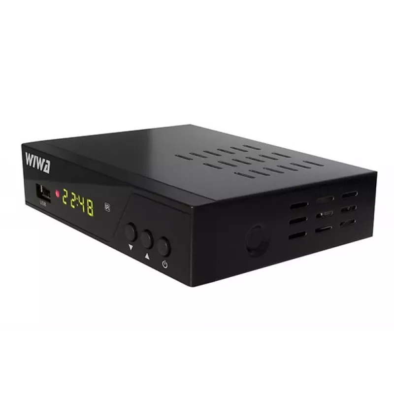 Terrestrial HD digital TV tuner WIWA H.265 PRO DVB-T/DVB-T2 — Full HD, H.265, HDMI, SCART, USB, recording
