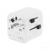 Universal travel adapter GEMBIRD TPA-EU2A12-01-W 12W USB power adapter for international outlets
