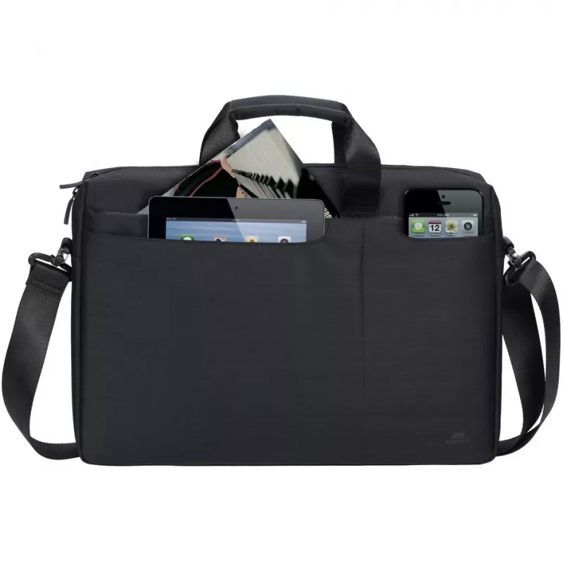 Messenger case Rivacase Biscayne 39.6 cm (15.6 inch) Black