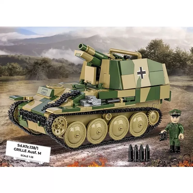 Construction model kit Cobi SD.KFZ.138/1 Grille, 720 pieces, display model