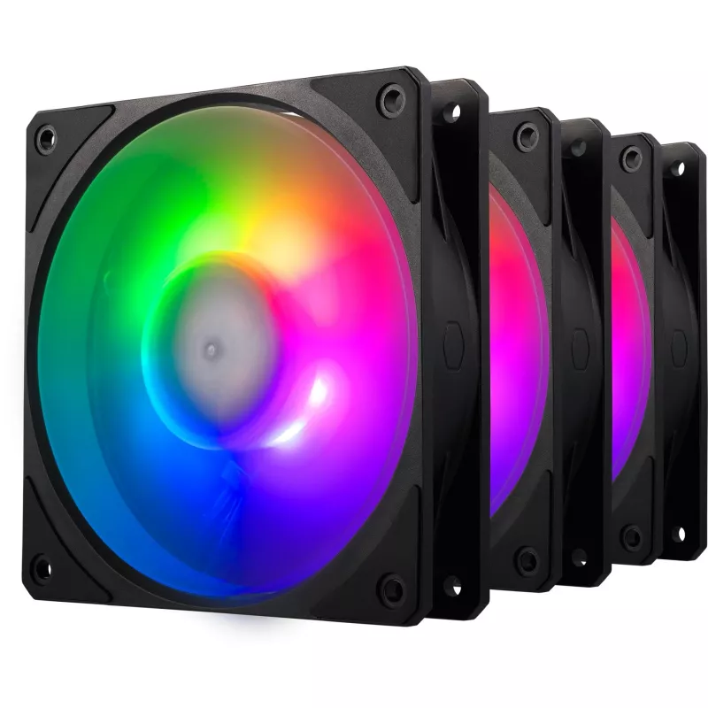 Set of 3 COOLER MASTER FANS Mobius 120P ARGB fans