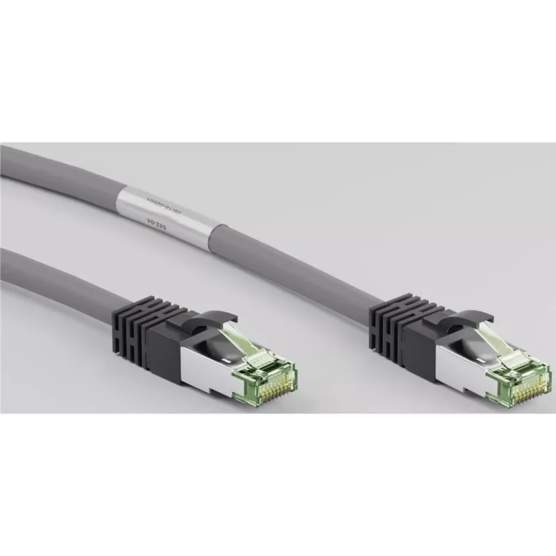 Goobay CAT 8.1 Patch Cable, S/FTP (PiMF), Grey, 0.5 m - LSZH Halogen-Free, Copper AWG 24 (55135)