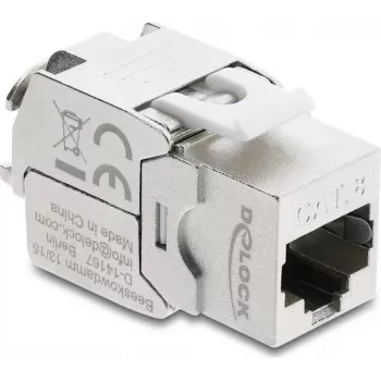 Keystone RJ45 Socket to LSA Delock 90715 Cat.8.1 Shielded Tool-Free