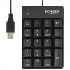 Numeric Keypad DeLOCK 12481 Universal USB Black