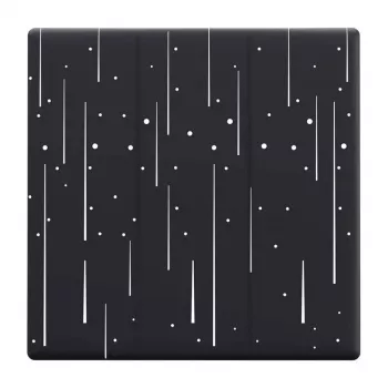 Decorative cover for Sonoff T5-3C-86 touch switch — star pattern, wall plate