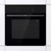 Gorenje Oven | BO6615E01B | 60 L | Electric | EnamelClean | Push pull buttons | Height 59.5 cm | Width 59.5 cm | Black