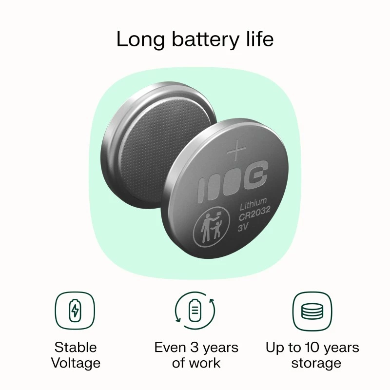 Coin Cell Battery Green Cell CR2032 3V — Pack of 5