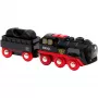 Brio Battery-Powered Steam Locomotive with Water Tank, Ages 3+