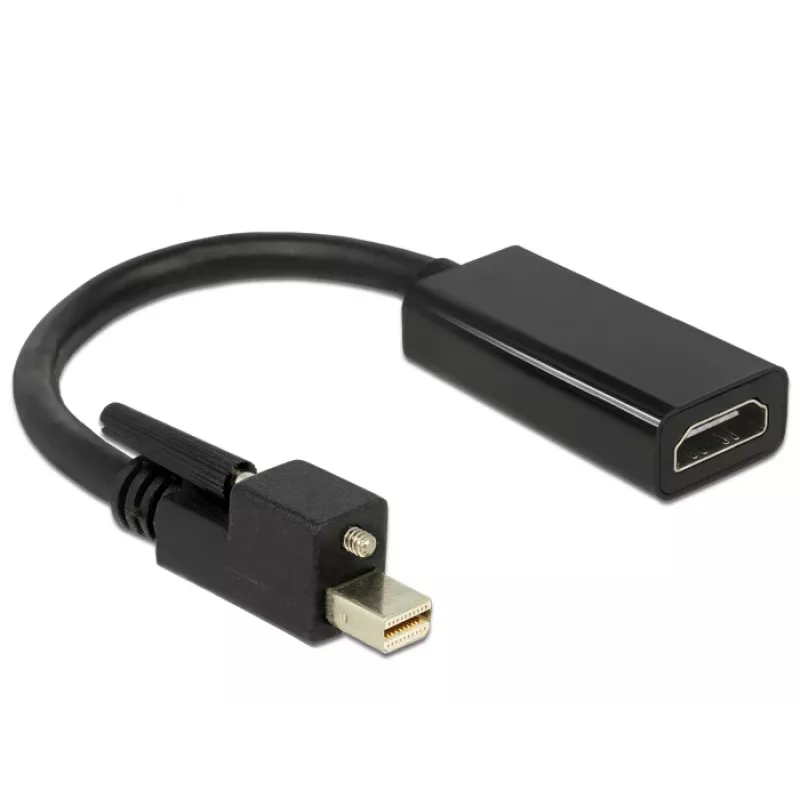 Video Cable Adapter DeLOCK 62640 Mini DisplayPort to HDMI 0.25m Black
