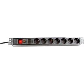 Power Extension Dexlan 994956 2.5m 7 AC Outlets Indoor Black