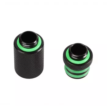 Bitspower Direct-Connect Set straight G1/4 inch AG - extra long, black