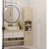 Bathroom storage cabinet top e shop S40 SONOMA — Oak frame, freestanding, 6 shelves, 400×300×1700 mm